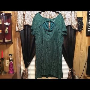 Green Lace dress 3x